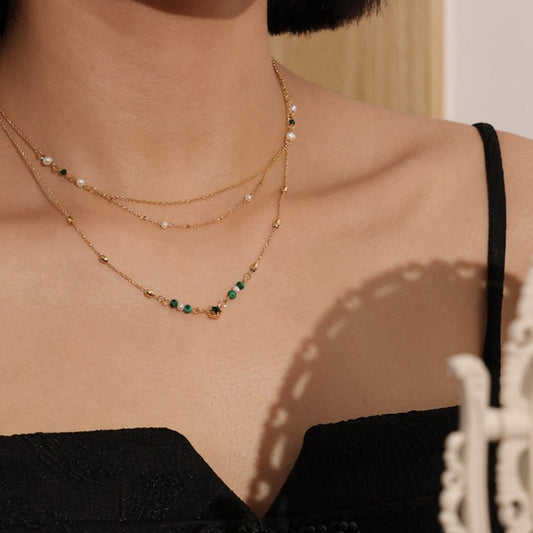 Double-Layered Necklace ｜ 47cm/18.5‘