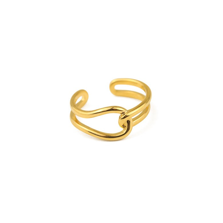 Twist Design Adjustable Ring